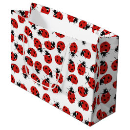 Niedlich Red Ladybug Pattern Große Geschenktüte