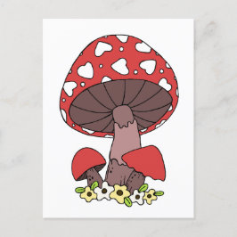 Niedlich Red Mushroom Postkarte