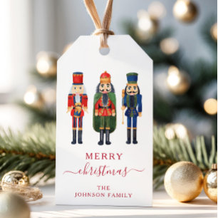 Niedlich Red Nutcracker Weihnachten Geschenkanhänger