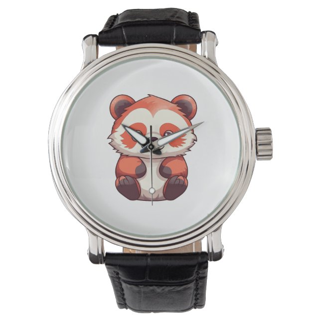 Niedlich Red Panda Armbanduhr (Vorderseite)