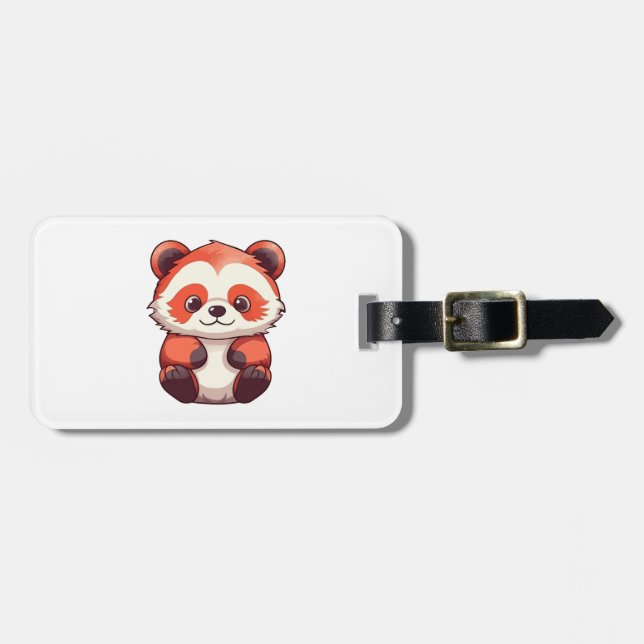 Niedlich Red Panda Gepäckanhänger (Vorderseite horizontal)
