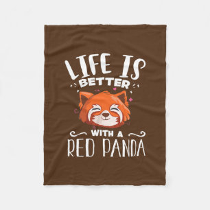 Niedlich Red Panda Lover Graphics Girls Women Men  Fleecedecke