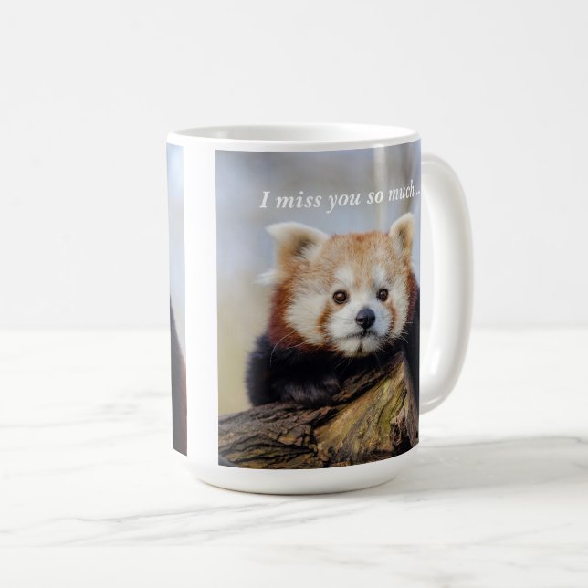 Niedlich Red Panda Miss Sie so viel Kaffeetasse (VorderseiteRechts)