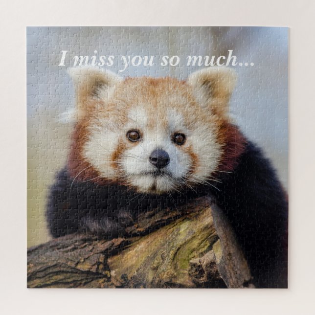 Niedlich Red Panda Miss Sie so viel Puzzle (Vertikal)