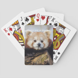Niedlich Red Panda Miss Sie so viel Spielkarten