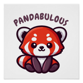 Niedlich Red Panda Poster