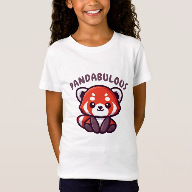 Niedlich Red Panda T-Shirt (Vorderseite)