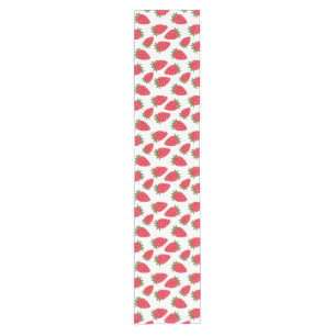 Niedlich Red Seamless Strawberry Table Runner Kurzer Tischläufer