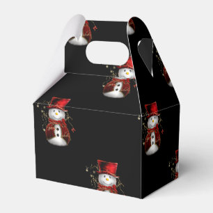 Niedlich Red Snowman Weihnachten Geschenkschachtel
