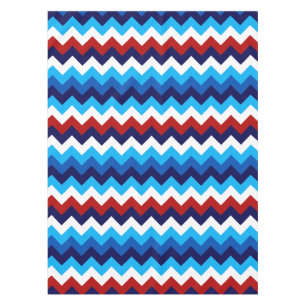 Niedlich Red White Blue Chevrons Small Tablecloth Tischdecke