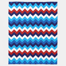 Niedlich Red White Chevrons Large Fleece Blanket