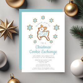 Niedlich Rentier Christmas Cookie Exchange Einladung
