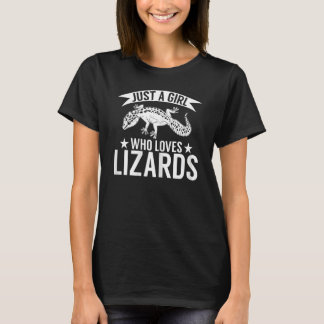 Niedlich Reptile Bartard Dragon Lizard Girl T-Shirt