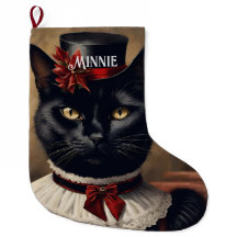 Niedlich Retro Black Cat Christmas