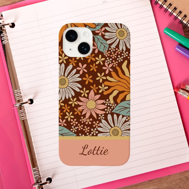 Niedlich Retro Boho Floral Girly Case-Mate iPhone Hülle (Von Creator hochgeladen)