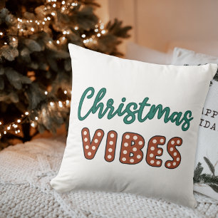Niedlich Retro Christmas Vibes Kissen