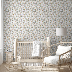 Niedlich Retro Daises Muster floral Tapete