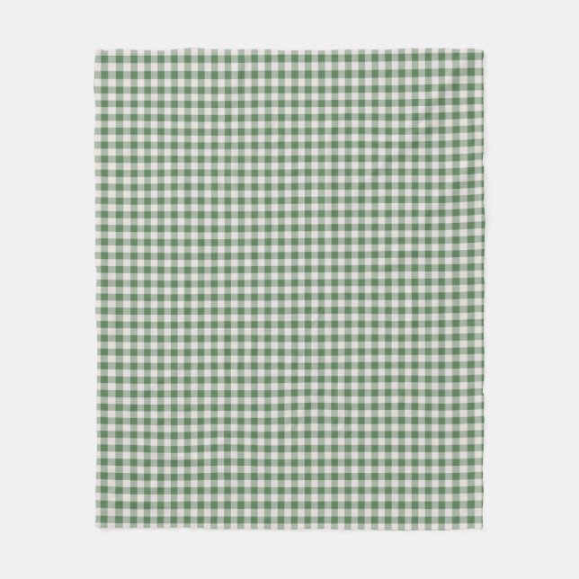 Niedlich Retro Gingham Kariertes Muster | Winter G Fleecedecke (Vorderseite)