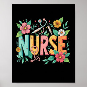 Niedlich Retro Groovy Blume Pflege 0ct9jl Poster