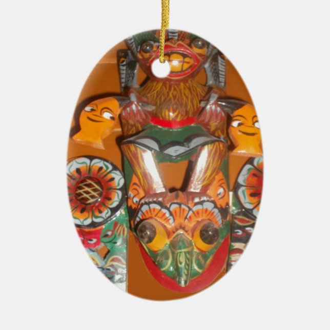 Niedlich Retro Halloween Bash Hakuna Matata Party  Keramik Ornament (Vorne)