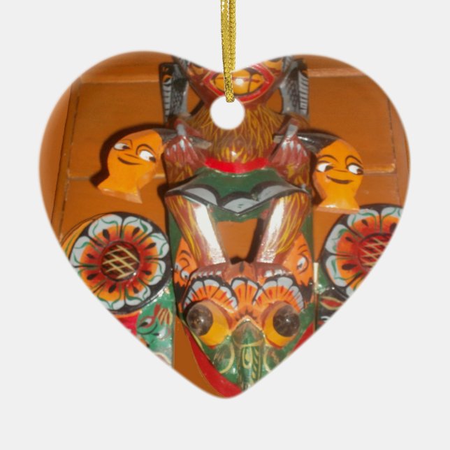 Niedlich Retro Halloween Bash Hakuna Matata Party  Keramik Ornament (Vorne)