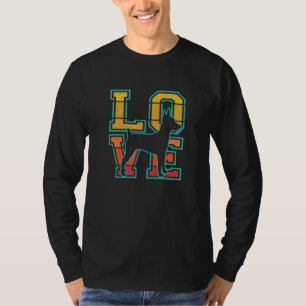Niedlich Retro I Liebe My Toy Fox Terrier Dog Them T-Shirt
