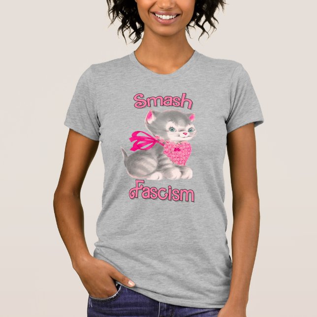 Niedlich Retro Kitten - Schmutz Faschismus T-Shirt (Vorderseite)