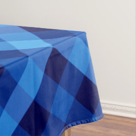 Niedlich Retro Ocean Blue Kariert Small Tableclout Tischdecke