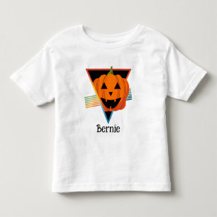 Niedlich Retro Pumpkin Kürbislaterne Halloween Nam Kleinkind T-shirt