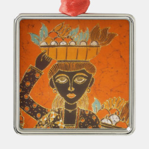 Niedlich Retro Van Gogh Vintage Lady Portrait.jpg Ornament Aus Metall