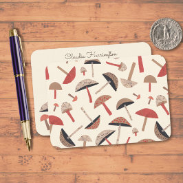 Niedlich Retro Vintag Inspiriert Pilz aus dem Mitt Mitteilungskarte