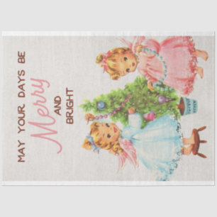 Niedlich Retro Vintage Seidenpapier