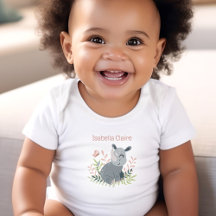 Niedlich Rhino Boho Name Monogram Girl