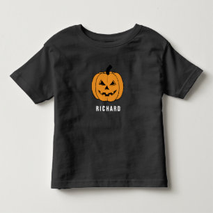 Niedlich RICHARD Pumpkin Black Halloween Name Kleinkind T-shirt