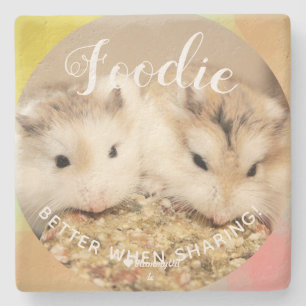 Niedlich Robo Hamsters Feinschmecker Steinuntersetzer