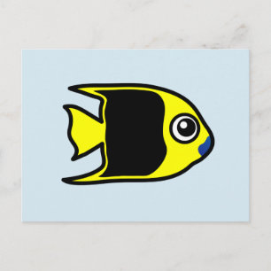 Niedlich Rock Beauty Postkarte