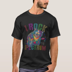 Niedlich Rock I Rock the Spectrum Autismus Mama Mo T-Shirt