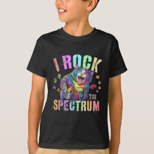 Niedlich rock ich Spektrum Autismus Proud Mama Mot T-Shirt