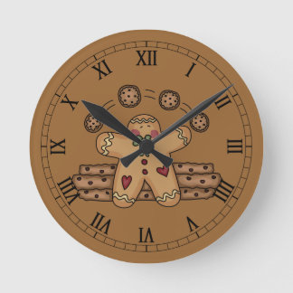 Niedlich Roman Ginger Clock Runde Wanduhr