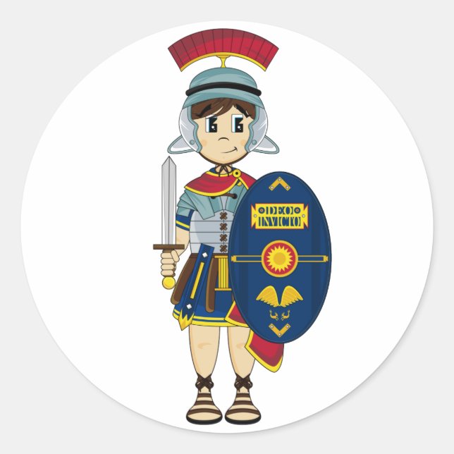 Niedlich Roman Soldier Sticker (Vorderseite)