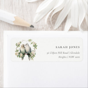 Niedlich Romantische Liebesvögel Botanische Kämpfe