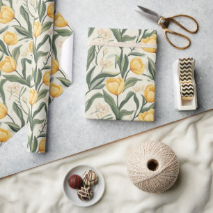 Niedlich Romantisches Tulip Bouquet Wrapping Paper Geschenkpapier