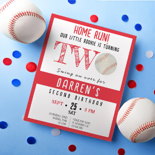 Niedlich Rookie Baseball Budget 2. Geburtstag Einl
