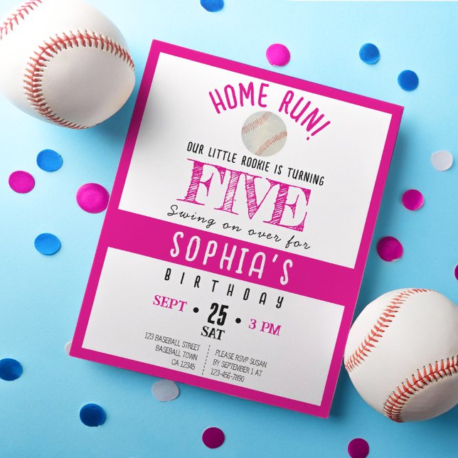 Niedlich Rookie Baseball Budget Girl Geburtstag (Von Creator hochgeladen)