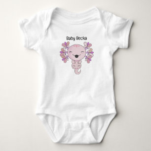 Niedlich rosa Axolotl Anime Cartoon Baby Strampler