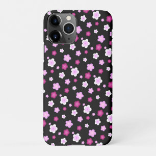 Niedlich rosa Blume Blumengefälle Muster iPhone 11Pro Hülle