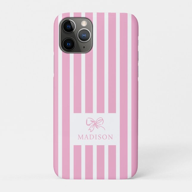 Niedlich rosa Bow Coquette Preppy Individuelle Nam Case-Mate iPhone Hülle (Rückseite)