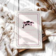 Niedlich rosa Coquette Bow Abschluss