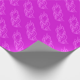 Niedlich rosa Einhorn Muster Magisch Geschenkpapier