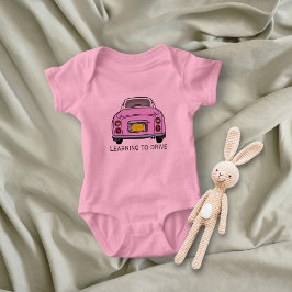 Niedlich rosa Figaro Car Figarations Baby Bodysuit Strampler